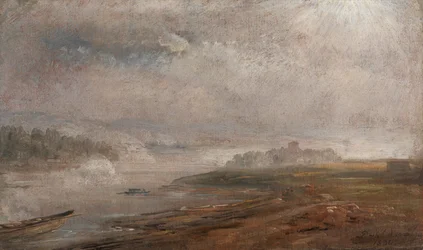 The Elbe on a Foggy Morning